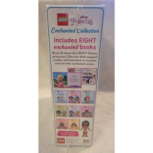 LEGO Disney Princess Enchanted 8 Book Collection with Moana Mini Figure Toy New - Picture 2 of 6